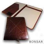 Carpeta de piel ejecutiva vintage