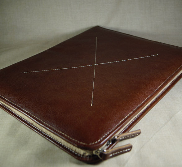 Carpeta de piel ejecutiva vintage