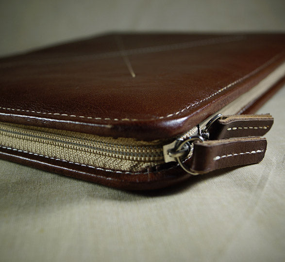 Carpeta de piel ejecutiva vintage