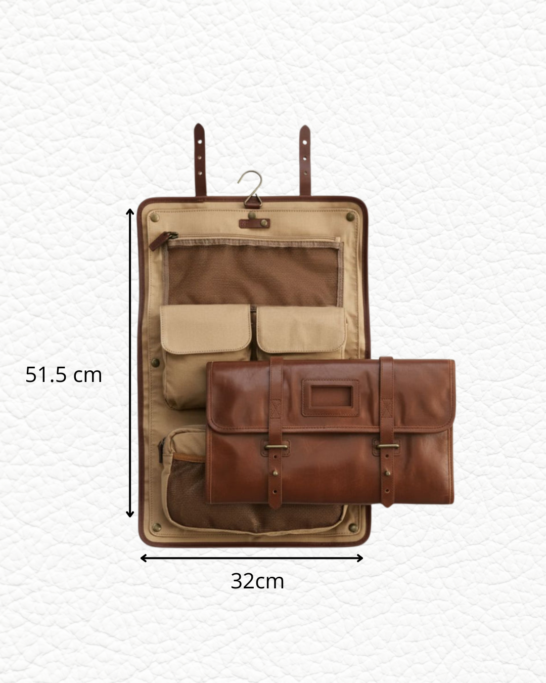 Neceser de piel Ingles