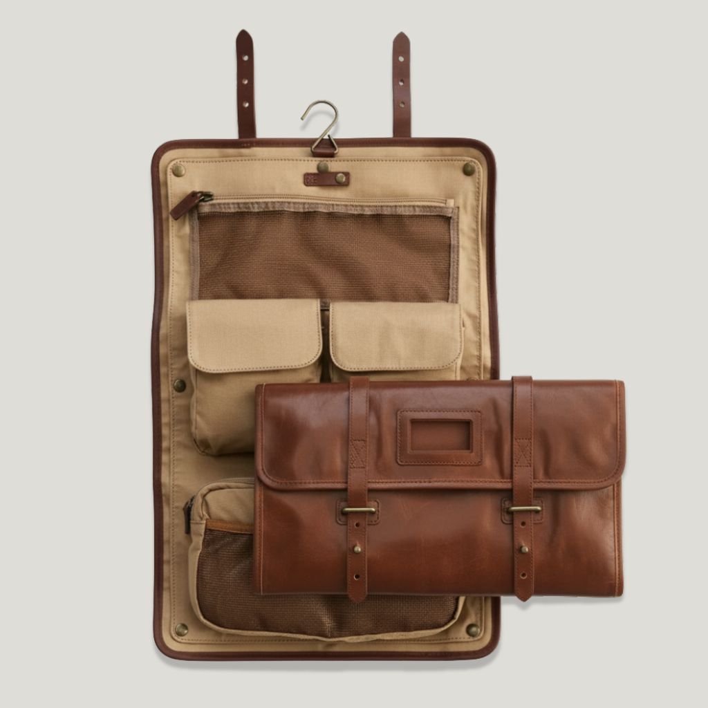 Neceser de piel Ingles