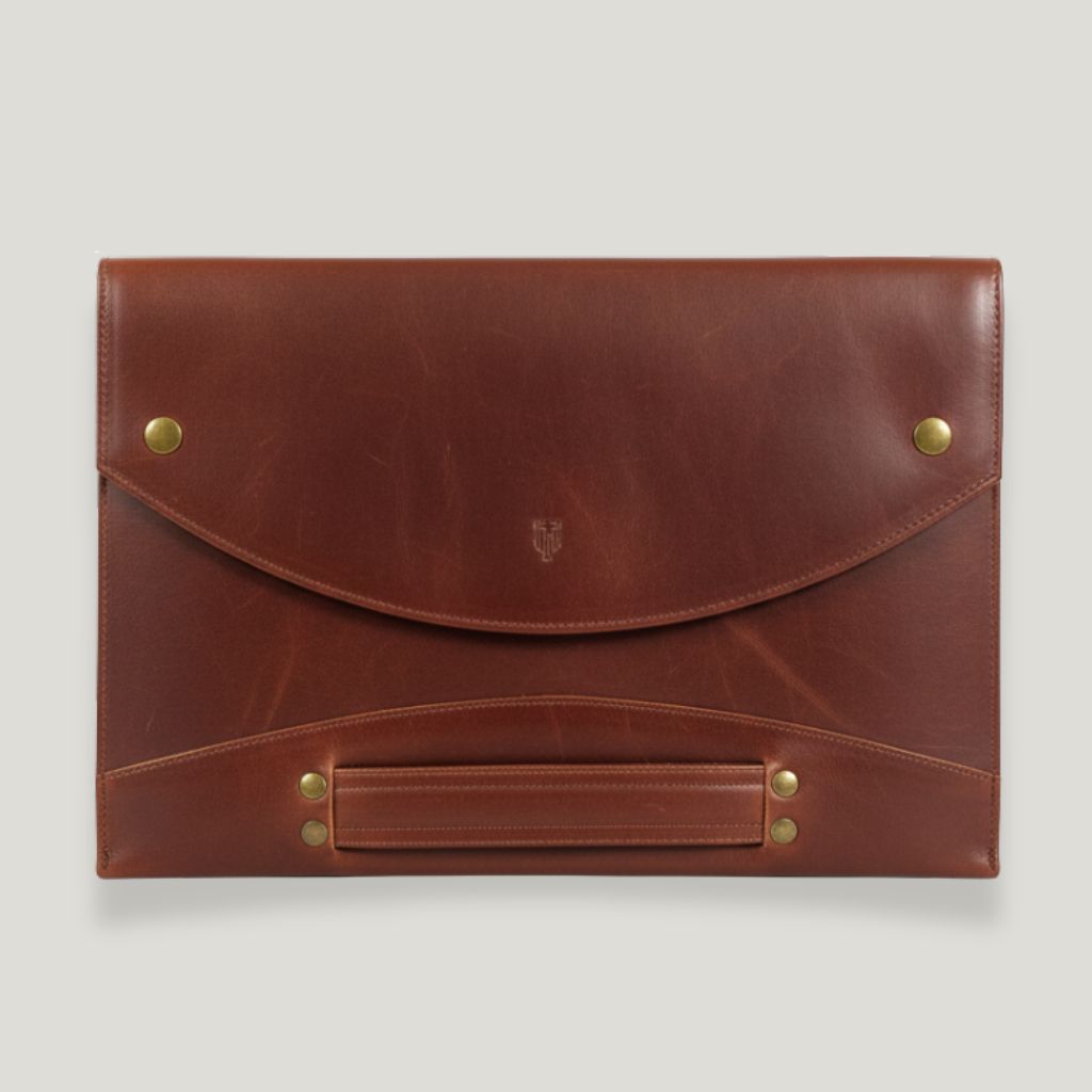 Funda para laptop de piel Amsterdam