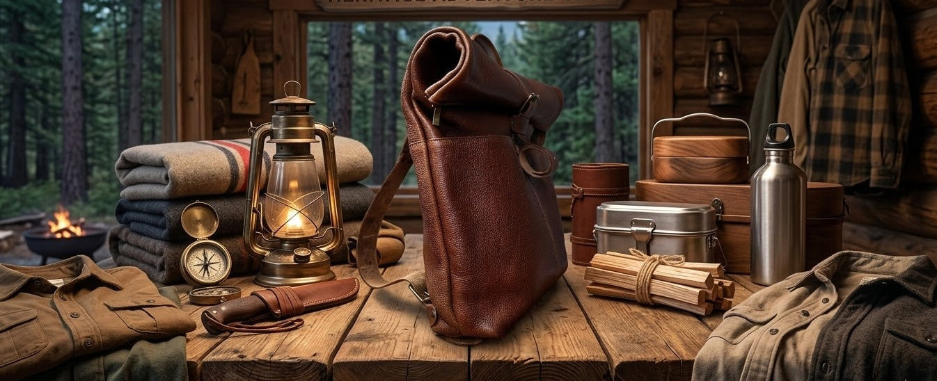 Mochila de piel viajera