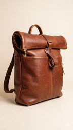 Mochila de piel viajera