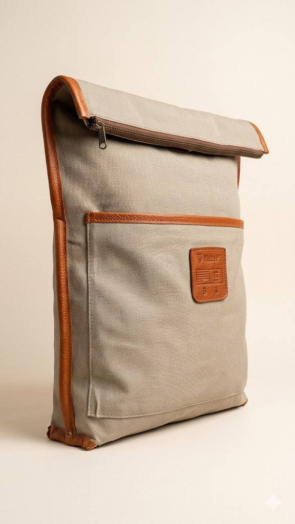 Mochila de piel viajera
