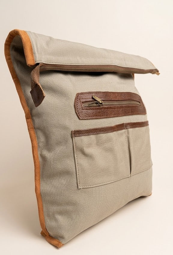 Mochila de piel viajera