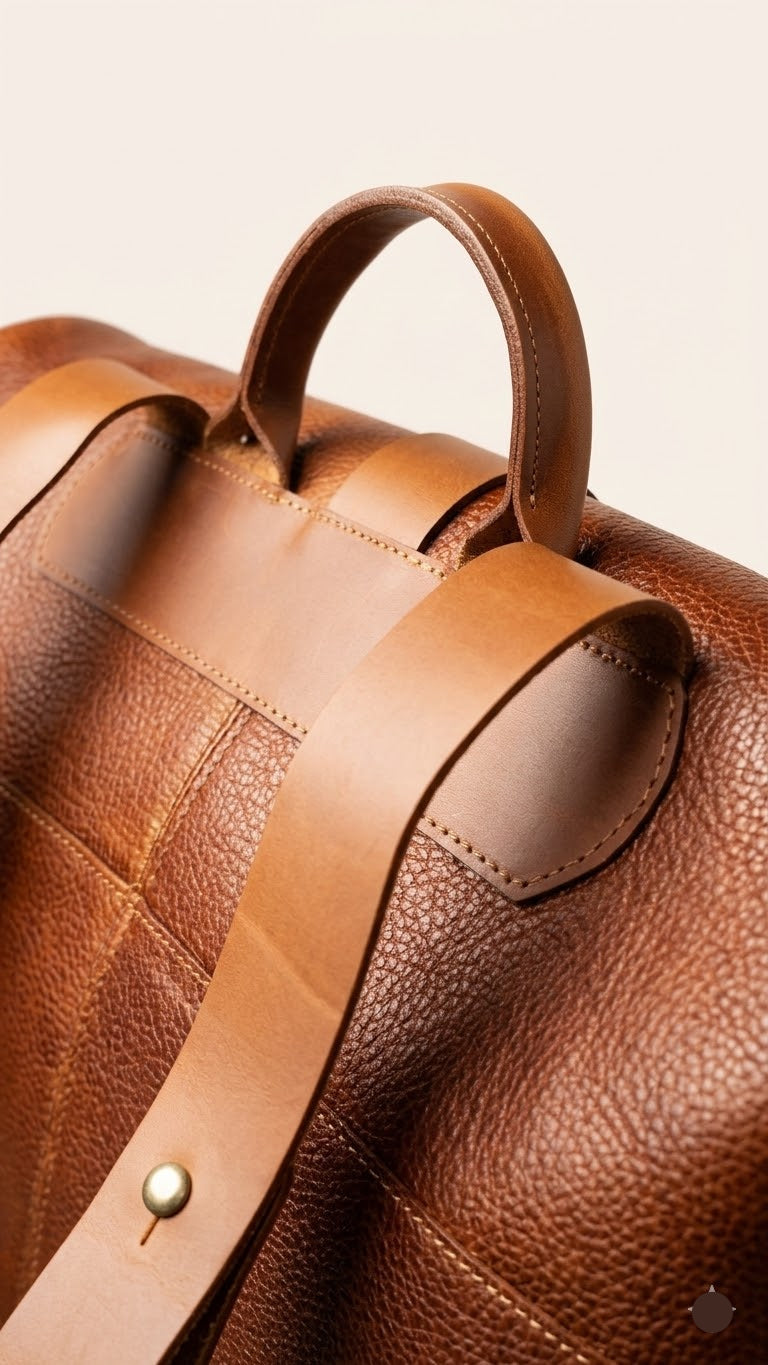 Mochila de piel viajera