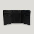 Cartera de piel triple inglesa