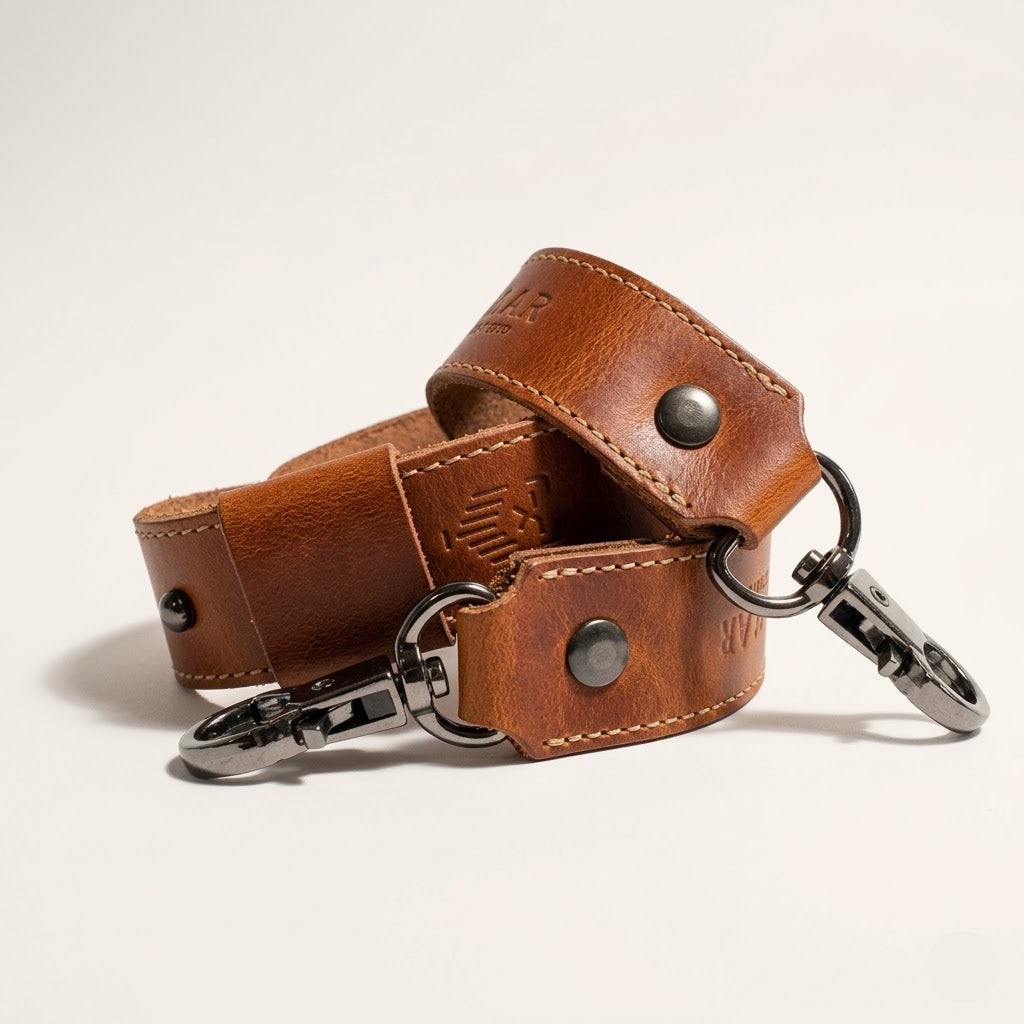 Correa larga de piel