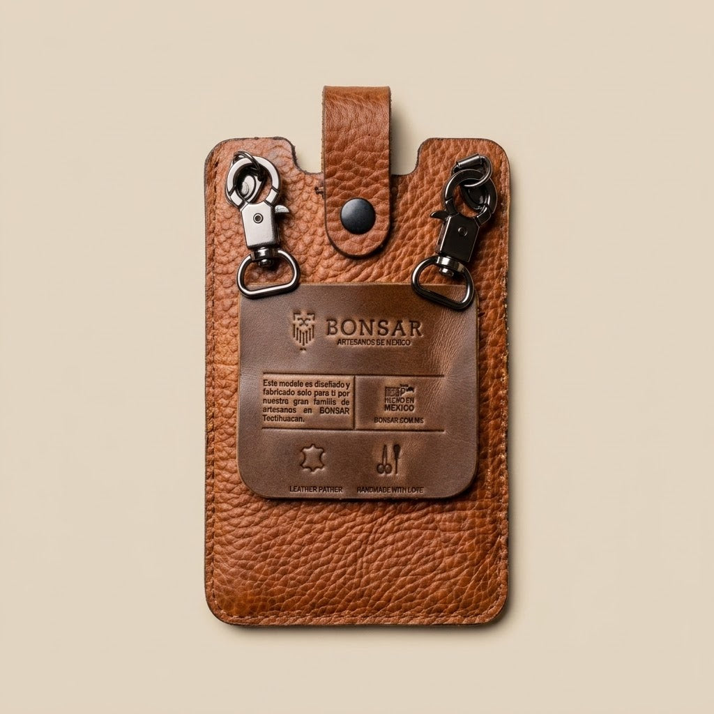 Porta celular de Piel