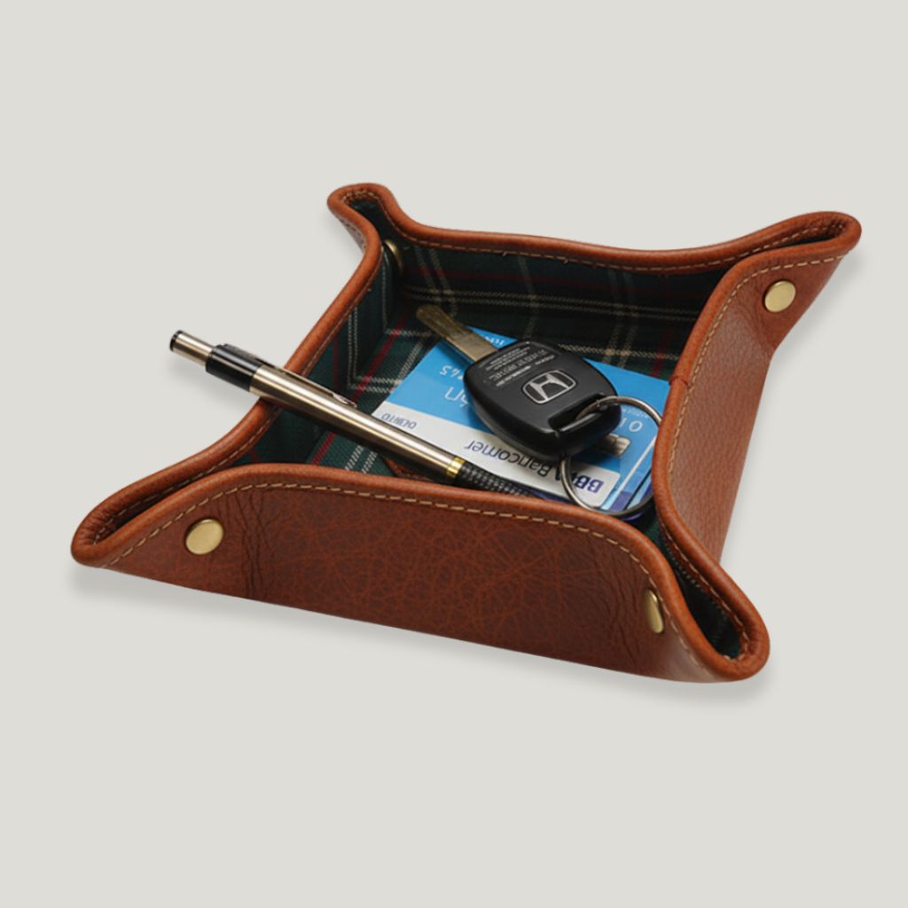 Vacía bolsillos de piel