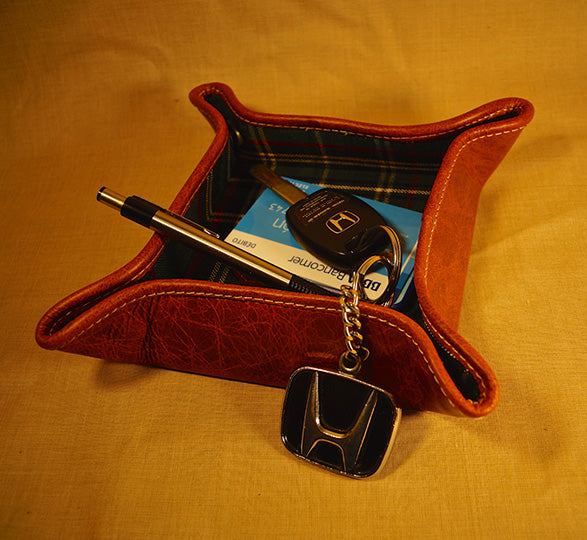 Vacía bolsillos de piel